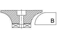 Профильная фреза сегментная гранит B30 #0